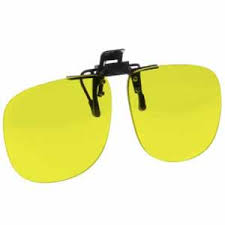 Look cool like a 70's cop with these clip on flip up Yellow Filters