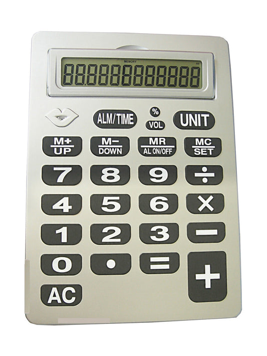 11.5" Tall x 8.25" Wide Talking Jumbo buttoned calculator