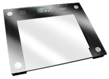 Talking scale that has a white center and black trim around 3 sides.